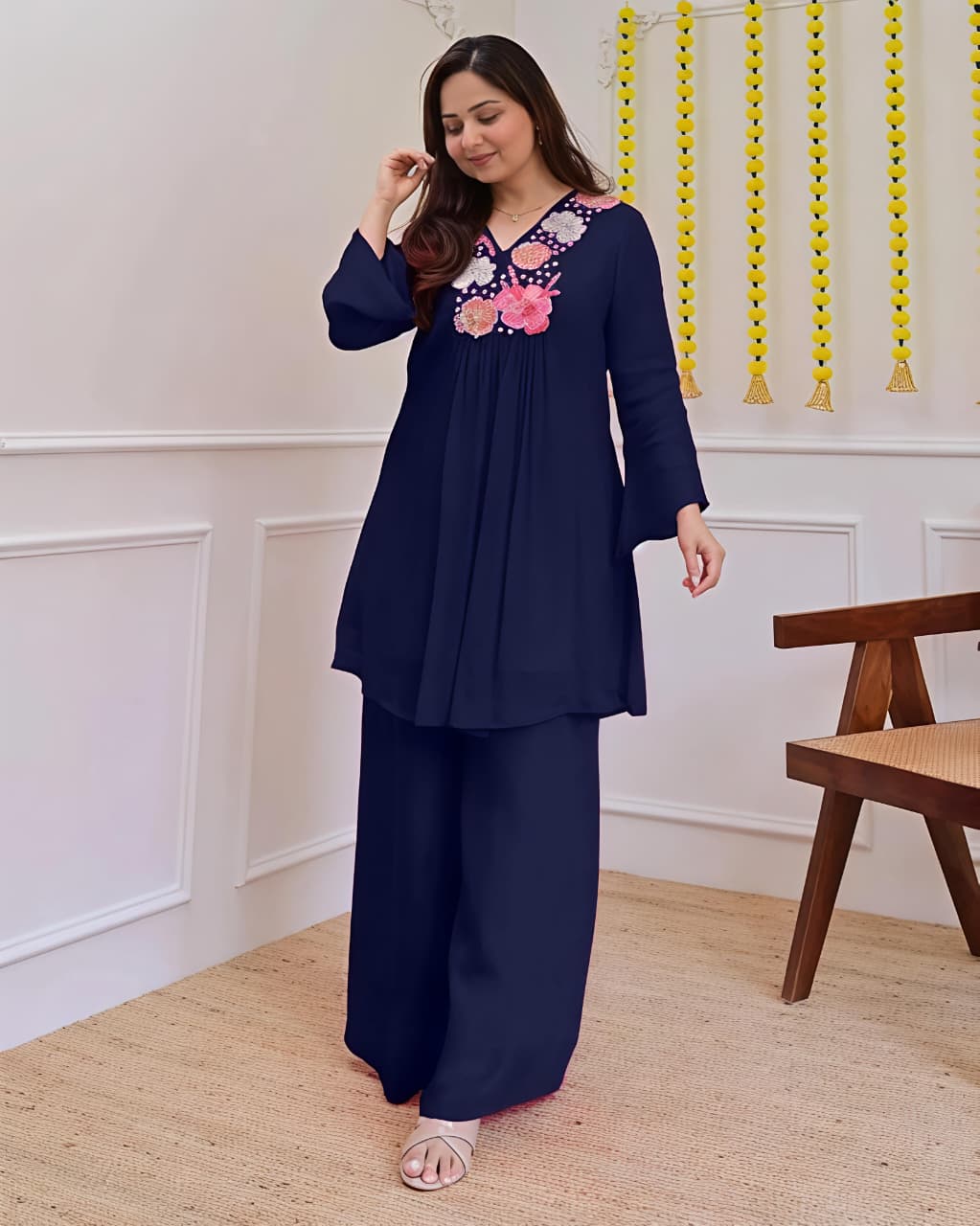 beautiful embroidery Fully Stitched Ready To Wear💃(SWSK55)