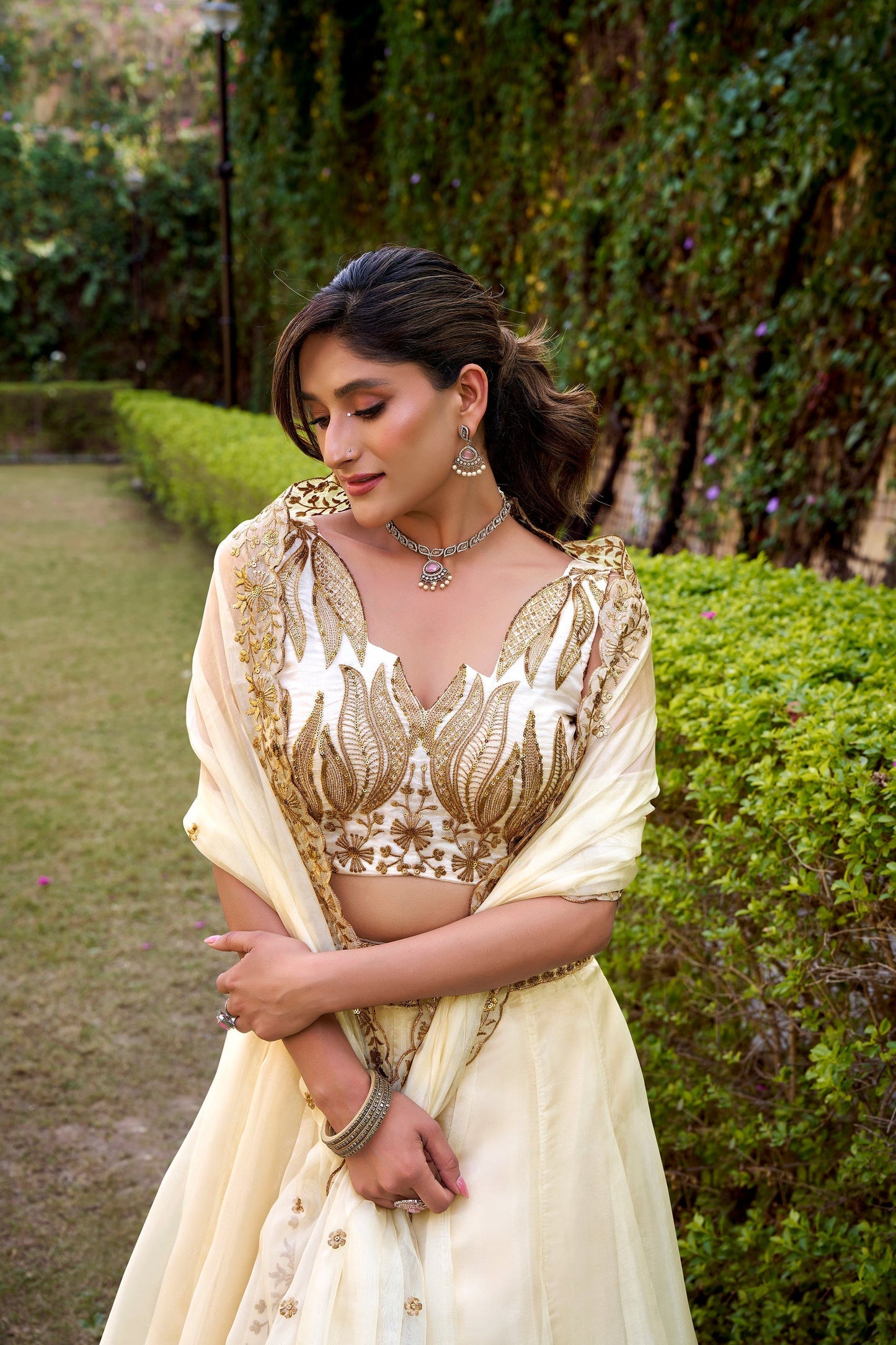 WEDDING SPECIAL CHANDA SILK SEQUINS AND THREAD EMBROIDERED LEHENGA CHOLI WITH DUPATTA (TT08)