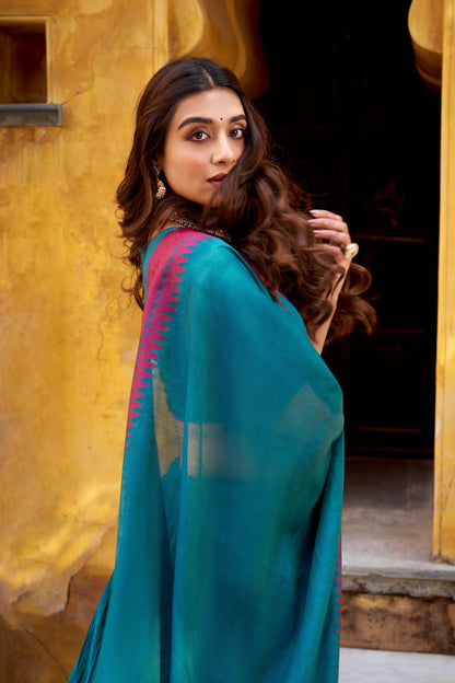 OCCASION SPECIAL PURE CHANDERI THREAD WORK LEHENGA CHOLI WITH DUPATTA (TT15)
