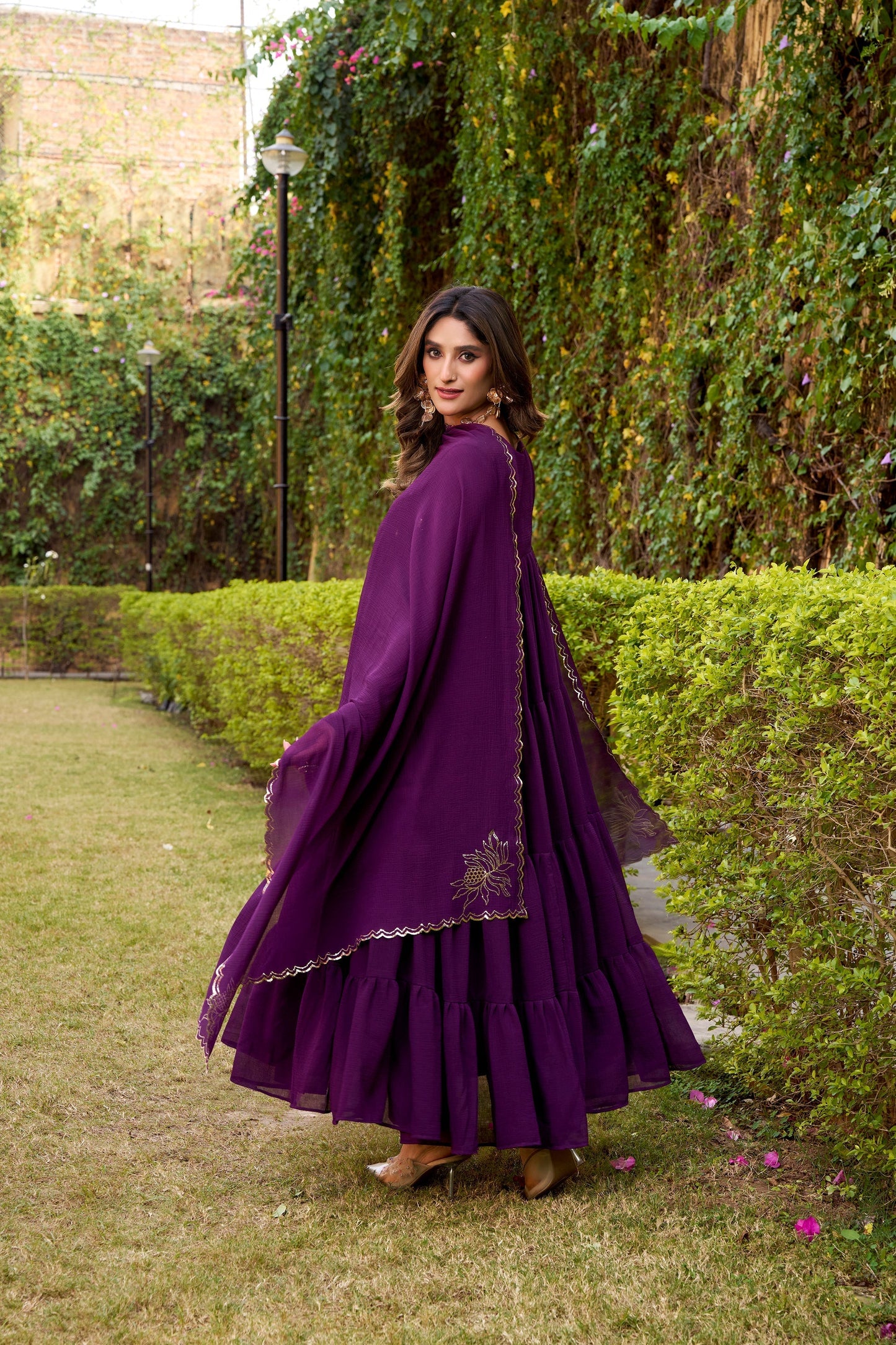 OCCASION SPECIAL MARBLE FABRIC GOWN WITH DUPATTA (TT04)