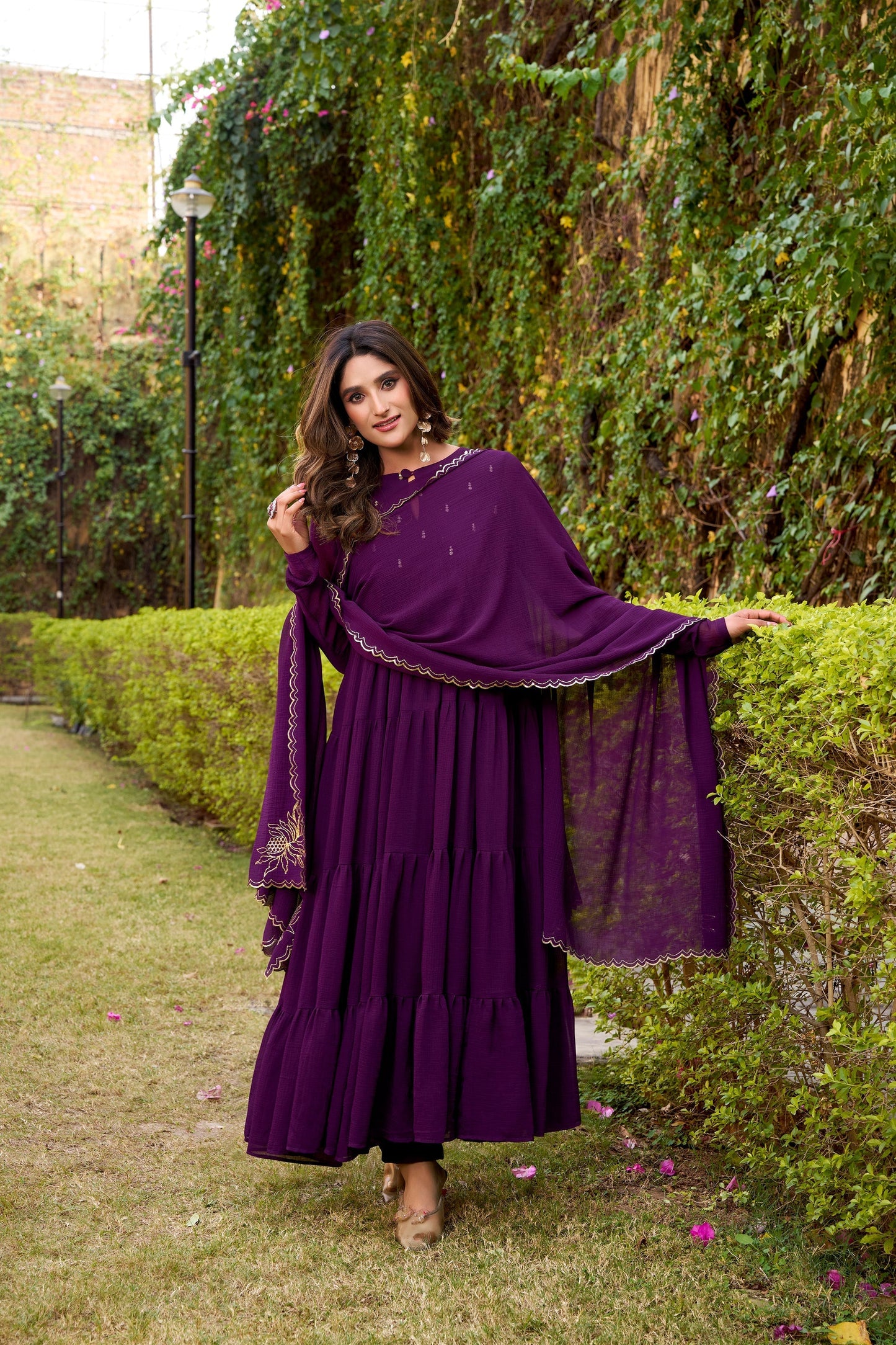 OCCASION SPECIAL MARBLE FABRIC GOWN WITH DUPATTA (TT04)