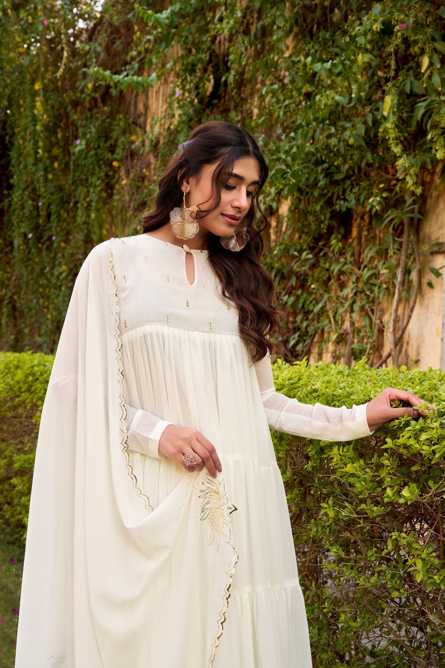 OCCASION SPECIAL MARBLE FABRIC GOWN WITH DUPATTA (TT04)