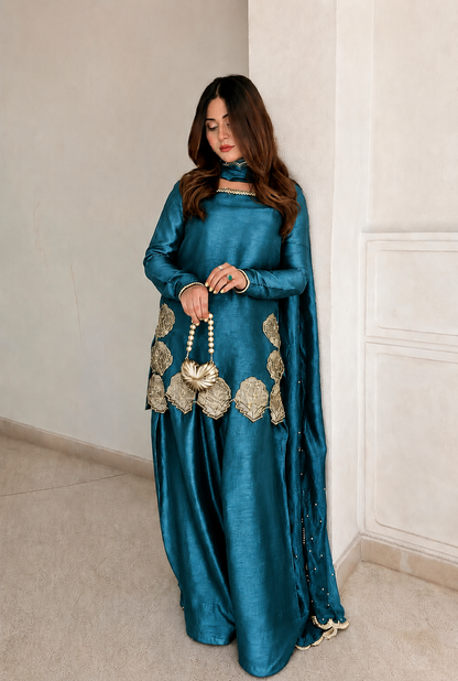 Velora Silk Suit Set with Dupatta