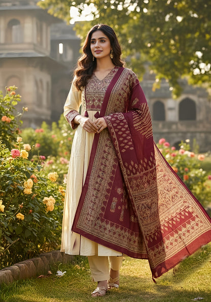 💞💞 Beautiful A-line Kurti with Original Mirror Work 🥰 🥰 (RD027)