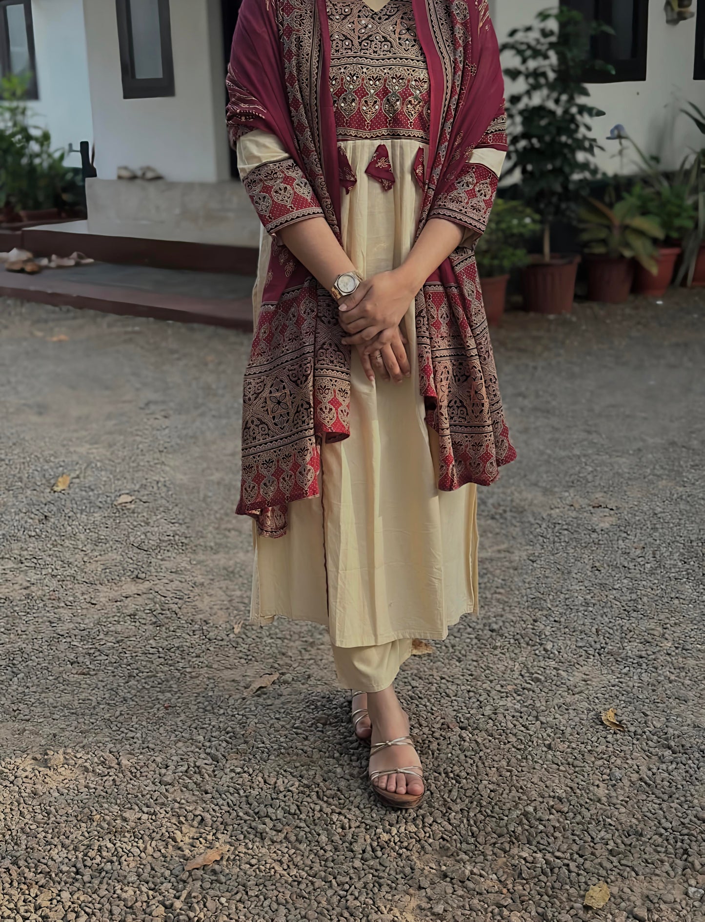 💞💞 Beautiful A-line Kurti with Original Mirror Work 🥰 🥰 (RD027)