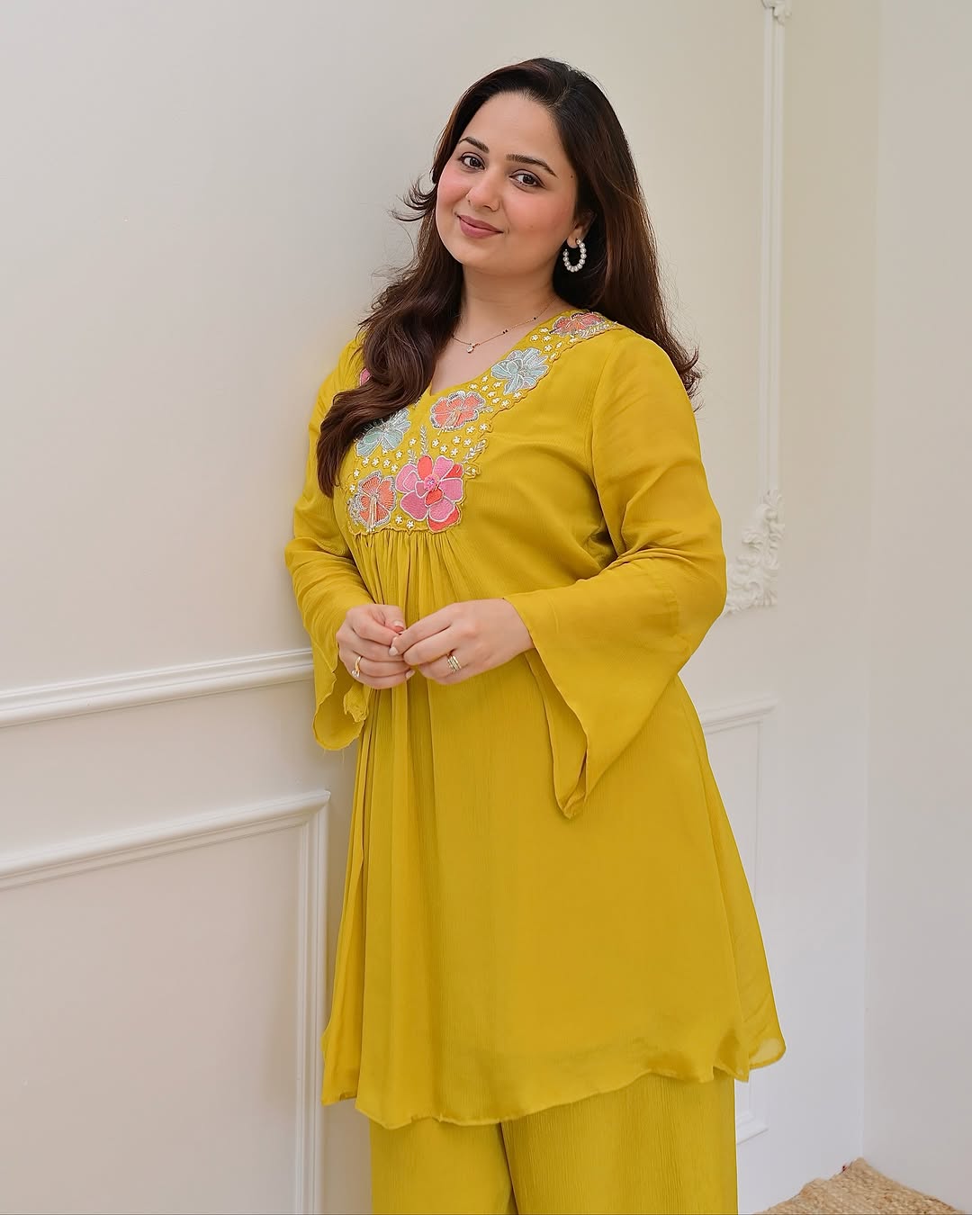 beautiful embroidery Fully Stitched Ready To Wear💃(SWSK55)