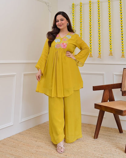 beautiful embroidery Fully Stitched Ready To Wear💃(SWSK55)