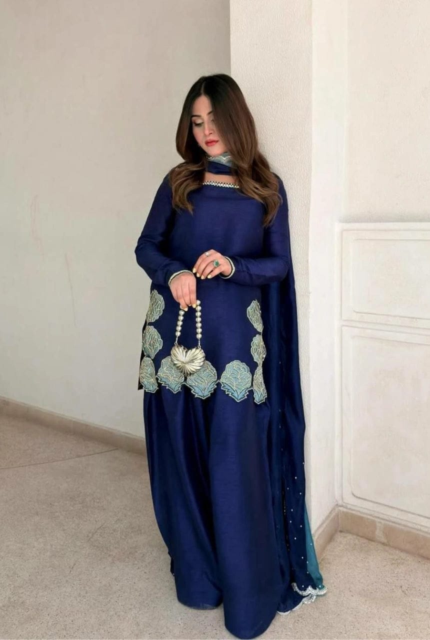 Velora Silk Suit Set with Dupatta