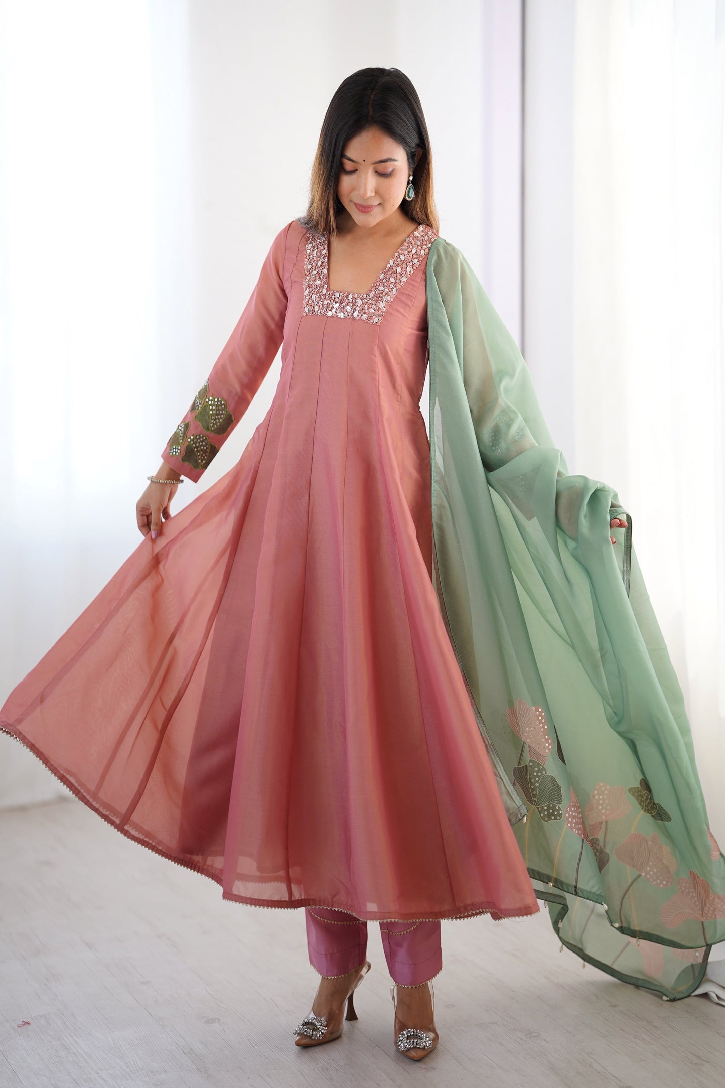 OCCASION SPECIAL TISSUE SILK HANDWORK TOP BOTOM WITH DUPATTA (TT20)